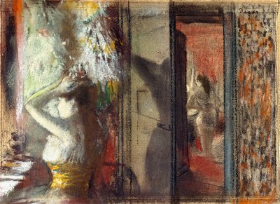 Camerino delle attrici, c.1885 da Edgar Degas