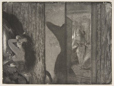Attrici nei loro camerini da Edgar Degas