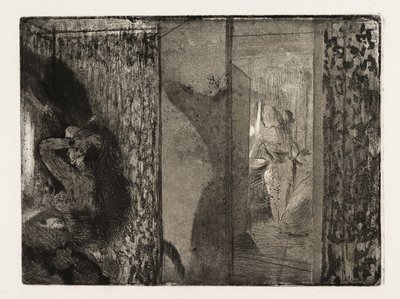 Attrici nei loro camerini da Edgar Degas