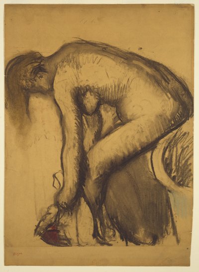 Dopo il bagno (Donna che si asciuga i piedi), c.1900 da Edgar Degas