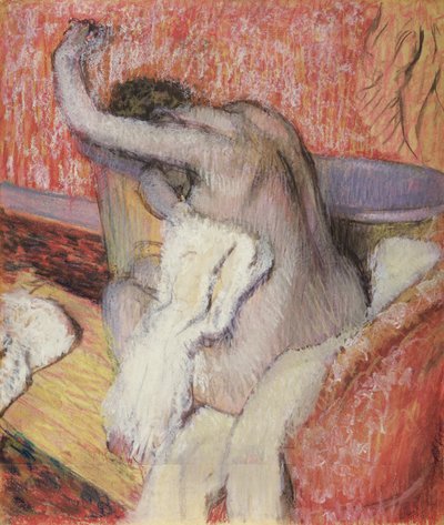 Dopo il bagno, donna che si asciuga, c.1889-90 da Edgar Degas