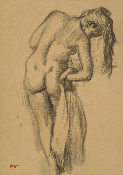 Dopo il bagno, c.1891-92 da Edgar Degas