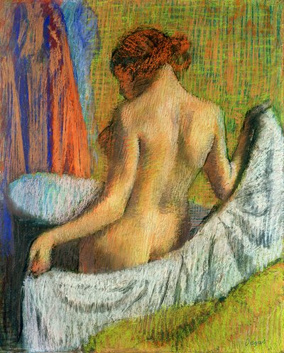 Dopo il Bagno, donna con Asciugamano, c.1885-90 da Edgar Degas