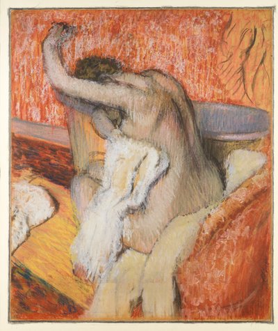 Dopo il bagno - donna che si asciuga, c.1895 da Edgar Degas