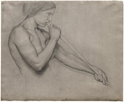 Angelo che suona una tromba da Edgar Degas