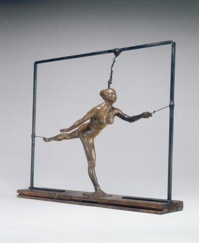 Arabesco sulla gamba destra, braccio sinistro davanti da Edgar Degas