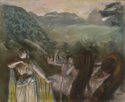 Aria dopo il balletto da Edgar Degas
