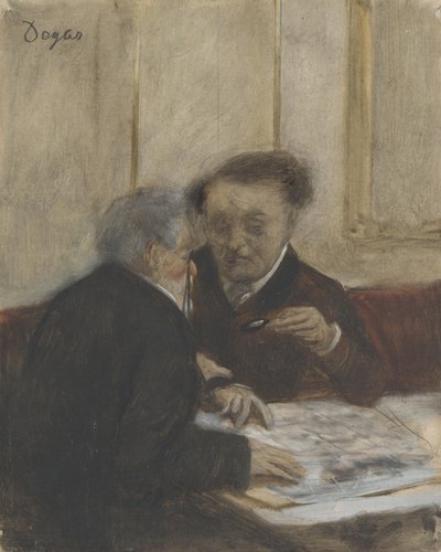 Al Cafè Châteaudun, c. 1870 da Edgar Degas