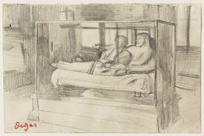 Al Louvre: Il sarcofago etrusco da Edgar Degas