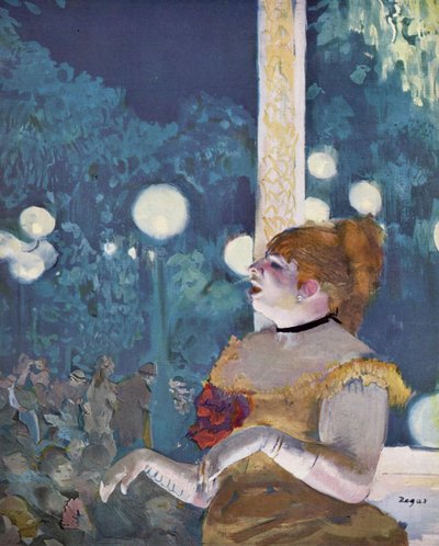 Al Caffè-concerto: La Chanson du chien da Edgar Degas