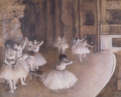 Prova di balletto sul palco da Edgar Degas