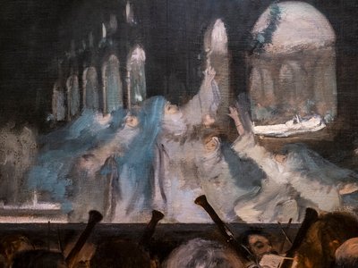 Balletto di Robert il Diavolo (dettaglio). 1876. da Edgar Degas
