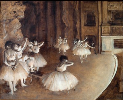 Prova di balletto sul palco da Edgar Degas
