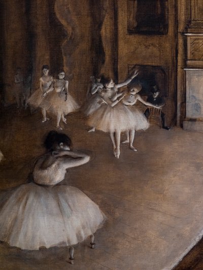 Prova di balletto sulla scena (dettaglio) da Edgar Degas