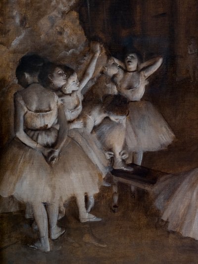 Prova di balletto sulla scena (dettaglio) da Edgar Degas