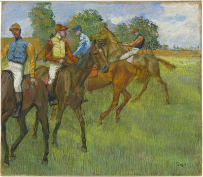 Prima della corsa da Edgar Degas