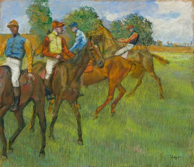 Prima della corsa, c. 1887-1889 da Edgar Degas
