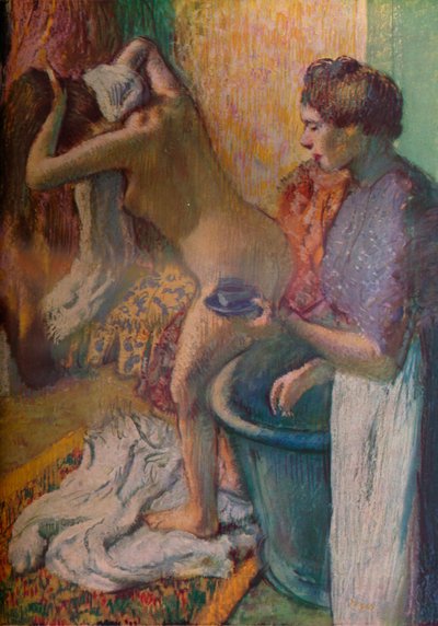 Colazione dopo un bagno, 1883 da Edgar Degas