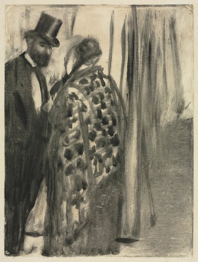 Conversazione: Ludovic Halévy e Madame Cardinal La conversazione, c.1880-1883 da Edgar Degas