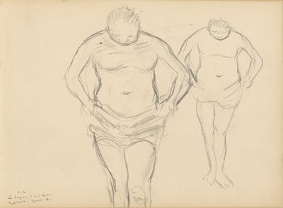 Copie delle Bagnanti di Cézanne da Edgar Degas