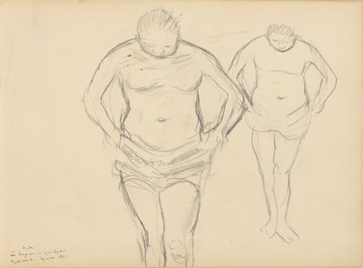 Copie dei Bagnanti di Cézanne da Edgar Degas