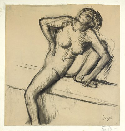 Nudo accovacciato da Edgar Degas