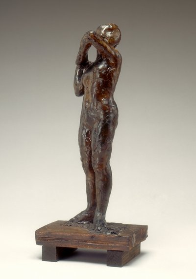 Ballerina che aggiusta la spallina del corpetto, 1880-1890 da Edgar Degas