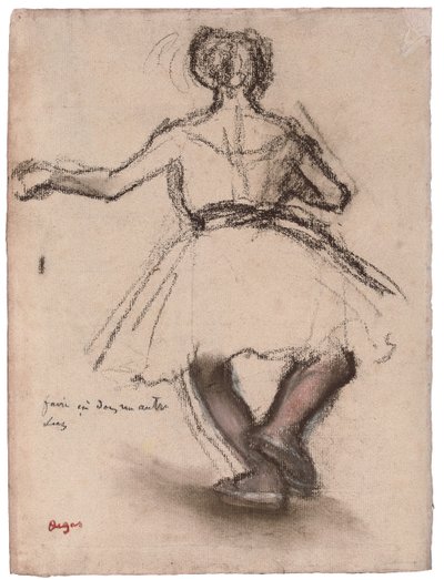 Ballerina, vista posteriore da Edgar Degas
