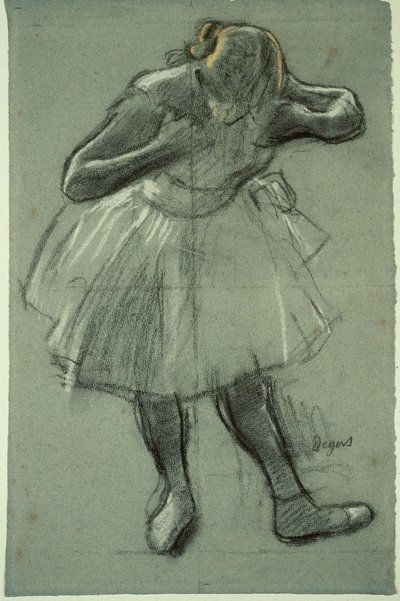 Ballerina che si Piega in Avanti da Edgar Degas