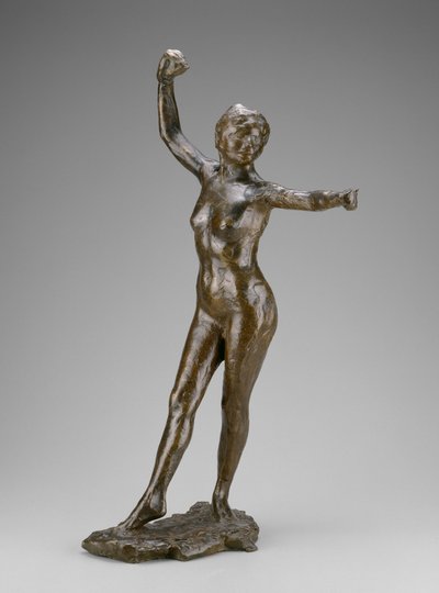 Ballerina pronta a danzare, piede destro in avanti da Edgar Degas