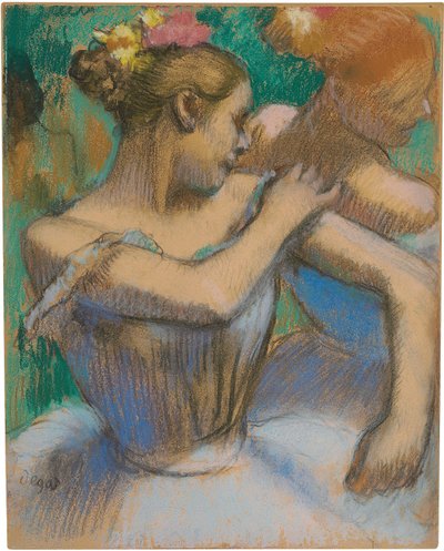 Ballerina che aggiusta la spalla, c.1896-99 da Edgar Degas
