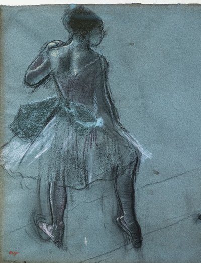 Ballerina di spalle e tre studi di piedi (dettaglio) da Edgar Degas