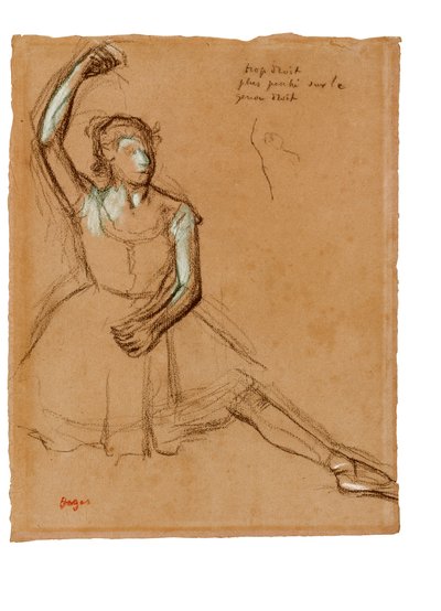 Danzatrice vista frontale da Edgar Degas