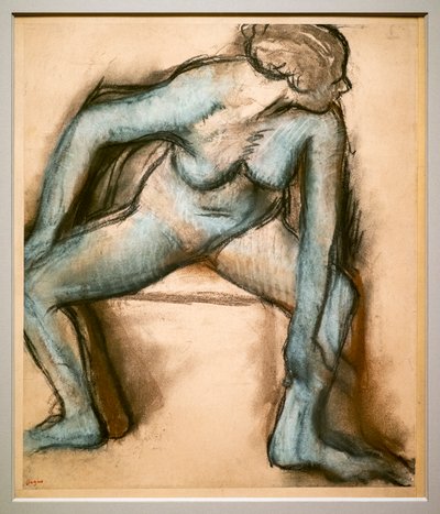 Ballerina in costume da bagno da Edgar Degas