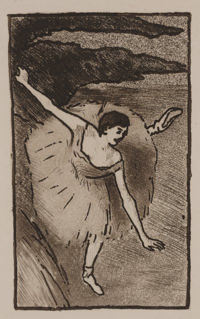 Ballerina sul palco, che fa il suo inchino da Edgar Degas