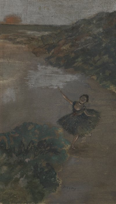 Ballerina su un palco, c.1879 da Edgar Degas