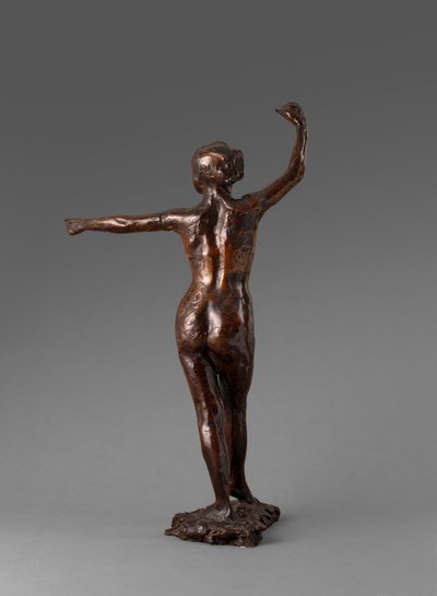 Ballerina pronta a danzare, piede destro in avanti, Prèparation à la danse, pied droit en avant, 1895-1901 da Edgar Degas
