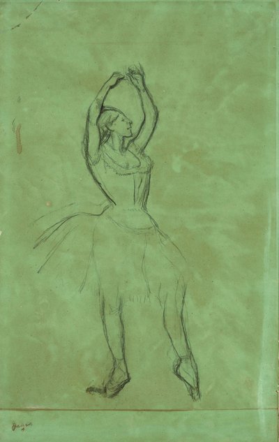 Ballerina con le braccia alzate da Edgar Degas
