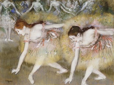Ballerini che si piegano da Edgar Degas