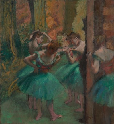 Ballerini, rosa e verde da Edgar Degas