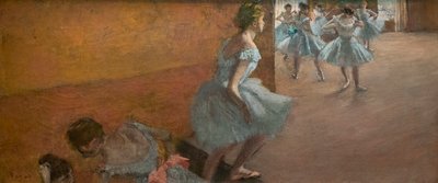 Ballerine che salgono una scala da Edgar Degas