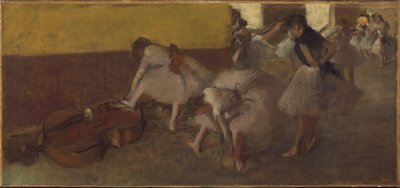 Ballerini nella sala verde da Edgar Degas