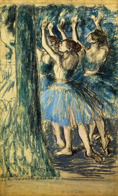 Ballerine in scena; Danseuses en Scene, c. 1898 da Edgar Degas