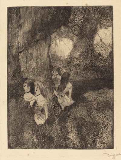Ballerini dietro le quinte da Edgar Degas