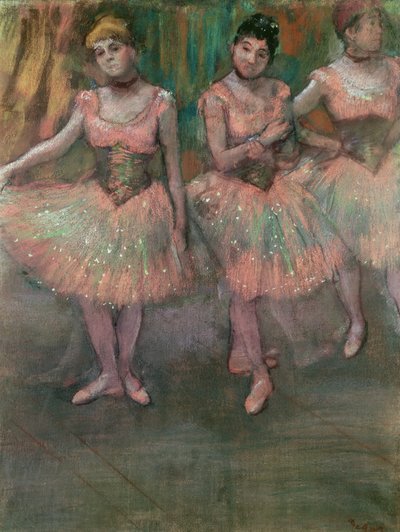 Ballerine con Gonne Color Salmone da Edgar Degas