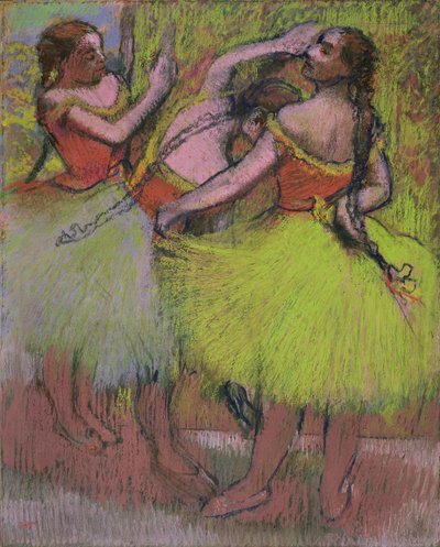 Ballerine con capelli intrecciati da Edgar Degas