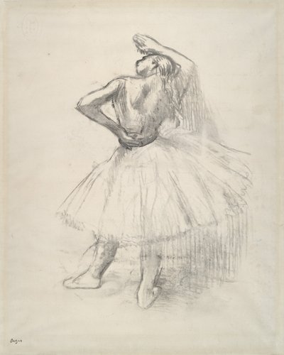 Danseuse debout, le bras droit levé da Edgar Degas