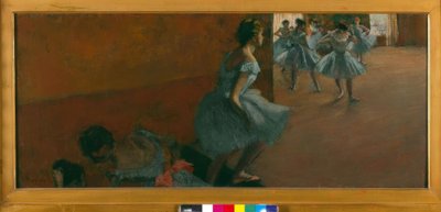 Ballerine che salgono una scala da Edgar Degas