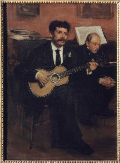 Il tenore spagnolo Lorenzo Pagans (1838–1883) e il padre da Edgar Degas