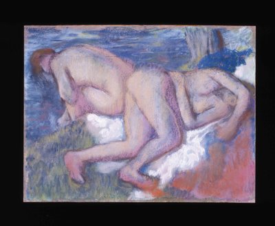Due donne che fanno il bagno da Edgar Degas